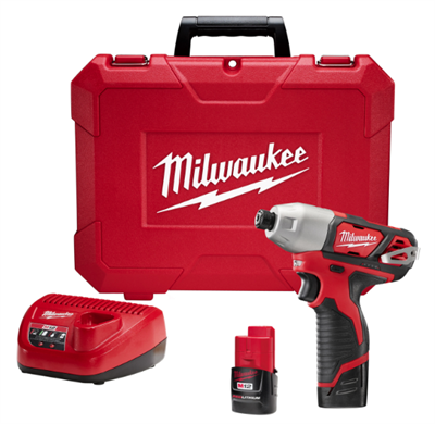 Milwaukee M12 12-Volt Cordless Brushed Impact Driver Kit